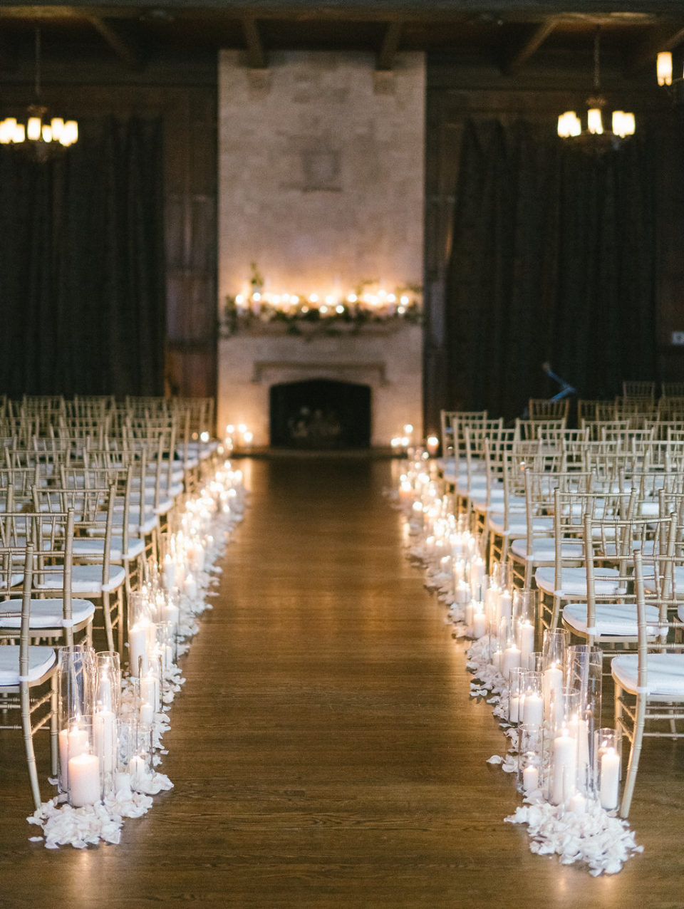Candlelight Indoor Wedding Ceremony