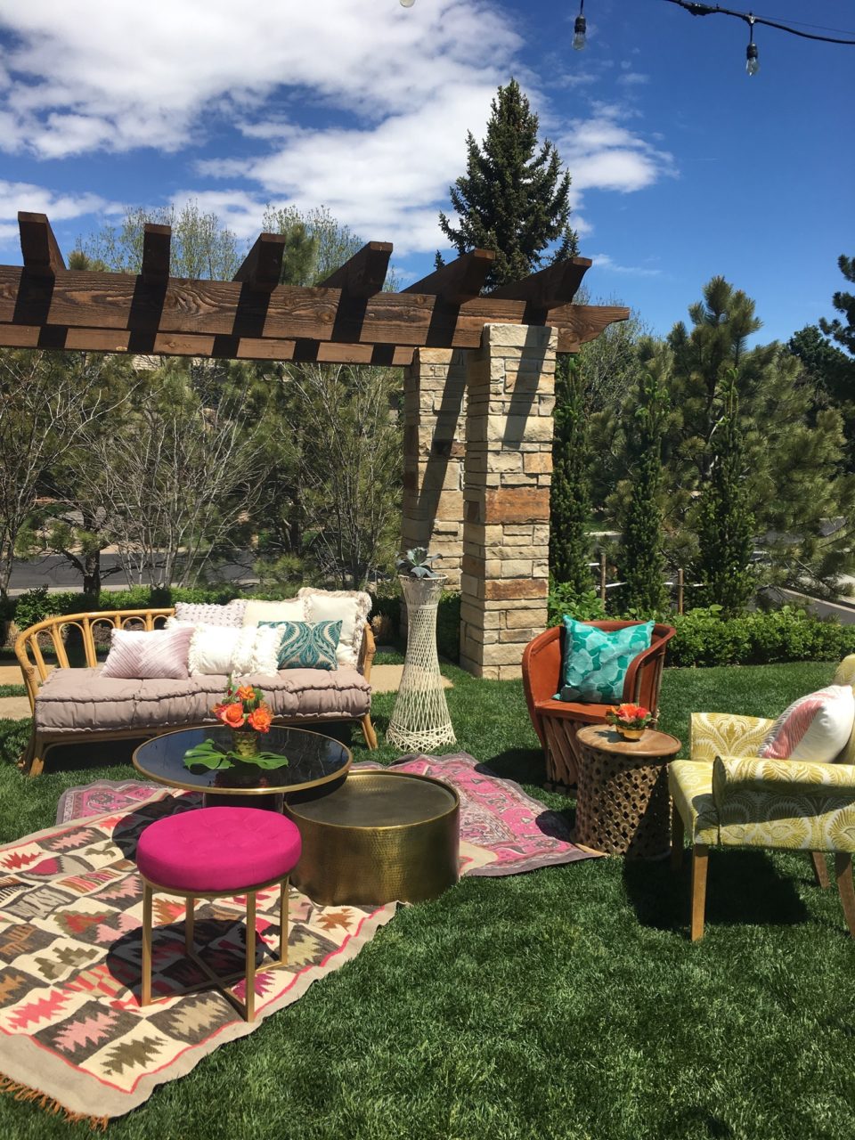 Outdoor Colorado Wedding Lounge