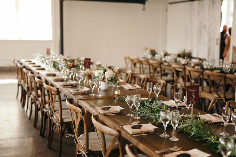 Farm Table Wedding Reception