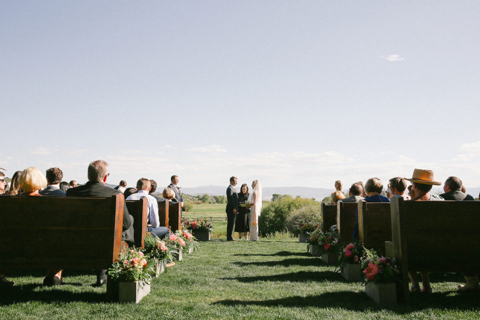 Outdoor Colorado Summer Wedding Ceremony