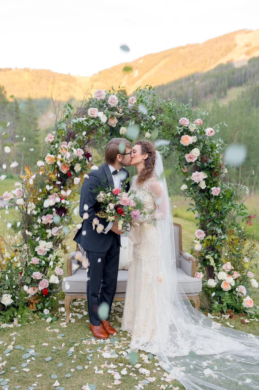 Outdoor Wedding Ceremony Colorado Mountain