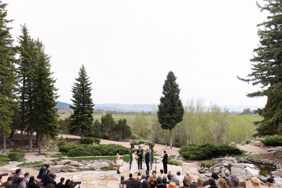 Brush Creek Ranch Outdoor Wedding Ceremony Colorado