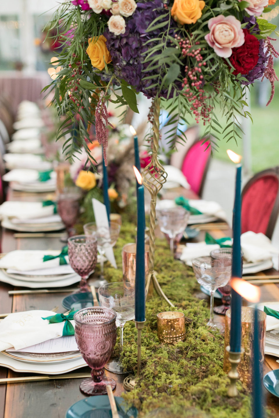 Colorful Wedding Tablescape