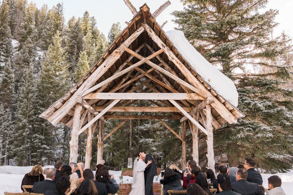 Flying Diamond Ranch Steamboat Snow Wedding Ceremony