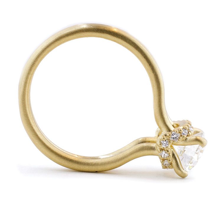 Yellow Gold Engagement Ring Diamond